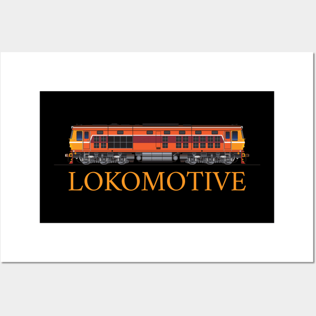 Train locomotive Wall Art by Johnny_Sk3tch